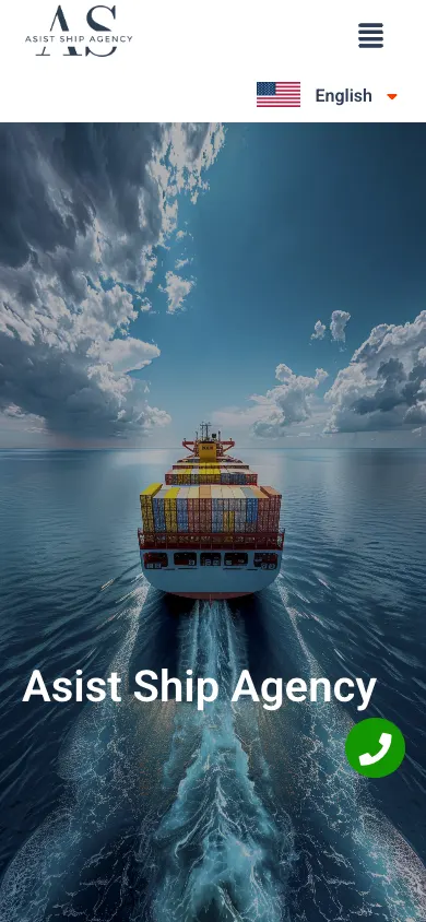 Asist Ship web sitesi mobil görünümü
