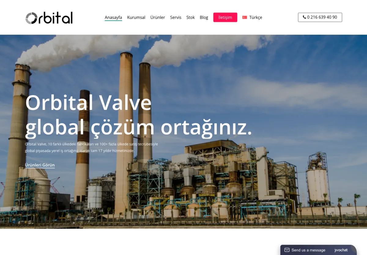 Valve web sitesi masaüstü görünümü